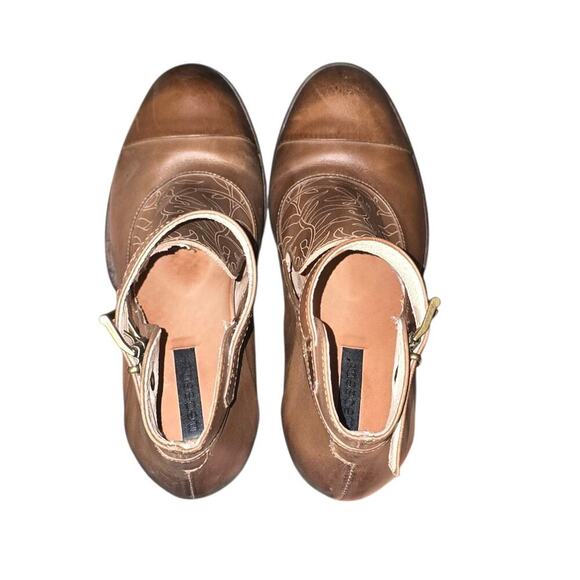 Neosens Anthropologie Women Leather Brown Size 36 Ankle Boot - Picture 3 of 7